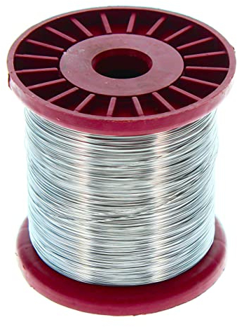 Edelstahldraht Wabendraht 1kg Spule Durchmesser 0,4mm zum Drahten von Bienenrahmen