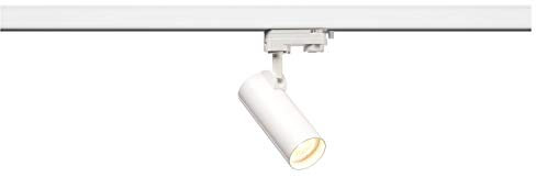 SLV Helia 50 LED pour rail d'alimentation 3phasen haute Volt; aluminium; blanc
