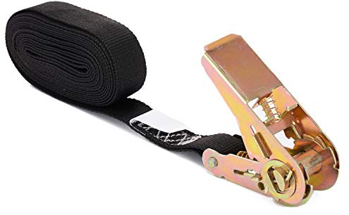 MOOCY Endless Ratchet Tie Down Straps Heavy Duty Cargo Tie Downs,NO Hook Nylon Black Strap Down Ratcheting Securing Straps,Luggage Straps for Motorcycles, Trailer Loads, Kayak