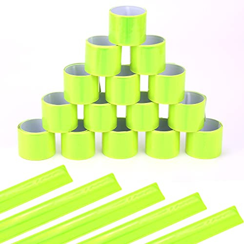 JSMTKJ Bande Catarifrangenti 20 Pezzi Braccialetti Slap Bracciale