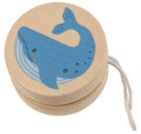 Yoyo de Madera Animales, Aproximadamente 5,5 x 3 cm. (Ballena)