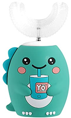 Spazzolini elettrici a forma di U per bambini da 6 a 12 a forma di U per la pulizia automatica elettrica puntelli spazzolino da denti forniture per la pulizia