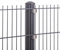 Doppelstabmattenzaun 656 Set mit Va Klemmhalter Anthrazit Gartenzaun Neu 7,5m-50m Stabmattenzaun | 12.5-183 cm