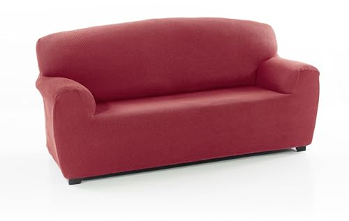 FAVERTI® Copridivano 2 posti elasticizzato universale da 140 a 180 cm | modello reale | fucsia scuro | copridivano | protezione di qualità in tessuto jacquard tatto cotone