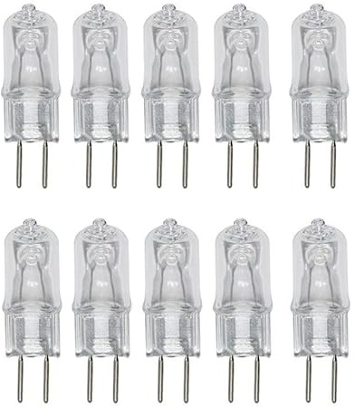 JZLBBC Lampadine Alogene G5.3 220V 20W Lampadina Capsula Lavoro Meccanica GU5.3 base a doppio ago Bianco Caldo 2700K Dimmerabile,10 W,10Pc