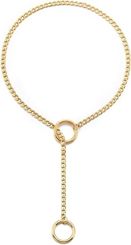 RWQIAN Justerbar Y-halsband dam hjärta/rund/lås hänge, punk gotisk Kubanische glidkedja silver/guld/svart smycken Y-krage 26–34 tum, Rostfritt stål