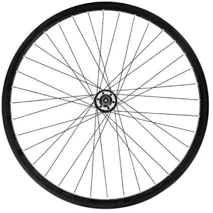 MVTEK, Rueda Delantera 24 MTB Freno de Disco Doble cámara Unisex Adulto, Negro, One Size