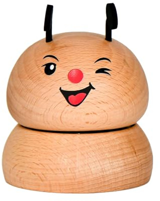 Handcraft - Caja musical giratoria de madera con forma de seta clásica, melodías clásicas, decoración del hogar para niños y adultos, música del hogar