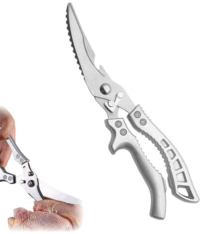 Geflügelschere Küchenschere, Geflügelschere scharfe Küchenschere,Küchenscheremit Metallgriffen für Huhn, chere Küche Scharfe Edelstahl Knochenschere,Fleischschere für Fleisch, Fisch