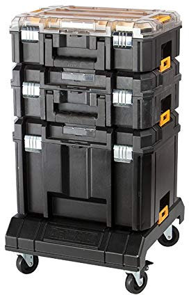 Dewalt TSTAK VI Deep Tool Storage Case + Drill Case + Organiser + Cart Trolley