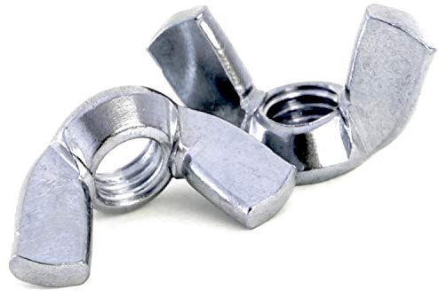 Wing Nuts Butterfly DIN 315 (American) Zinc Plated Steel for DIY Tools Machinery Pack of: 10 Size: M3