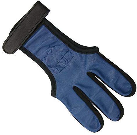 elToro Prisma II - Schießhandschuh - Farbe: Dunkelblau - Größe: M; Zubehör Bogenschießen, Pfeil und Bogen, Bogensport, Handschuh