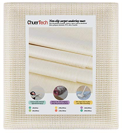 Antirutschmatte, 140x200cm Antirutschmatte, Rutschfeste Unterlage Teppich Anti Rutsch Unterlage Teppich Rutschstopp Teppich Läufer Unterlage Zuschneidbar DIY für Teppich Tisch Auto Kofferraummatte