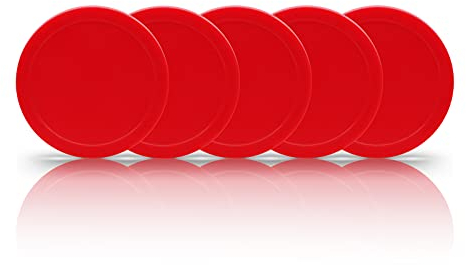 Air Hockey Ersatz-Pucks für Spieltische, Zubehör, Ausrüstung (5 Stück)