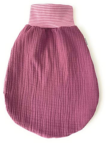 Lilakind“ Baby Musselin Strampelsack | Kleinkind Musselin Schlafsack | Made in Germany Beere Gr. S