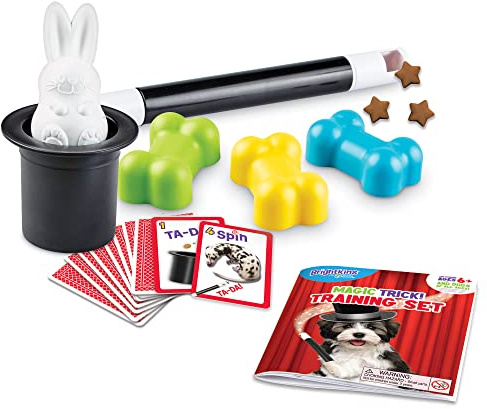 Brightkins Set di addestramento Magic Trick Set di addestramento per cani, Soluzioni per l'addestramento e il comportamento dei cani, Giocattoli per cani, Clicker per addestrare i cani