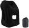 Nizirioo Coussin de voyage gonflable - Coussin de voyage gonflable - Confortable - Soutient la tête et le menton - Pour voiture, avion, voyage en train, camping (noir)