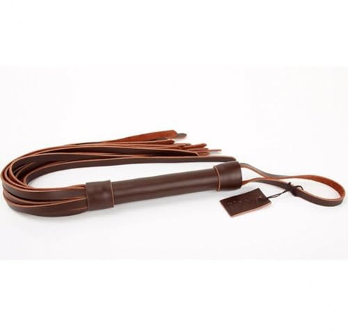 Véripoint en Cuir véritable Fouet tressé en Cuir Whips Whips à la Main Flogger à Cheval Whip d'équitation pour Les Accessoires d'entraînement en Plein air