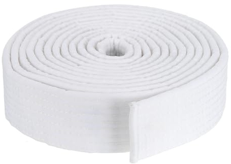 PATIKIL Taekwondo färgat rankningsbälte 3,8 cm x 10,5 m 3,2 m, polyester kampsport judo karate bälte för tränarundervisning, vitt