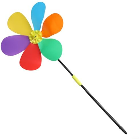 Garden Windmill | Colorful Pinwheel Toy | Outdoor Flower Pinwheels Garden Decor | Wind Spinner For Lawn Party Child Room Ornament