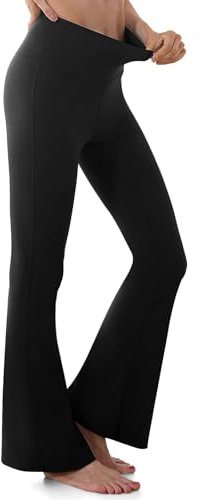 GroYolan Legging évasé pour Femme - Taille Haute - Pantalon de Yoga Bootcut Confortable - Pantalon de Yoga décontracté pour l'entraînement et Le Bureau