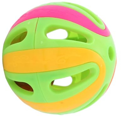 Genérico Cat Jingle Balls: Interactive Bell 4.8cm | Hollow Ball for Chasing, Colorful Jumping, Durable Rattle | Attractive Exercise Solution for