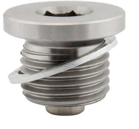 Sileduove Set di guarnizioni e scarico dell'olio magnetico per BMW F750GS F850GS, filettatura M16x15, vite in acciaio inox con forte magnete per cattura detriti, kit di ricambio diretto per R1000