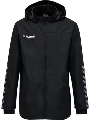 Hummel Jungen Jacke Hmlauthentic Kids All-Weather Jacket, Black/White, 152, 205365-2114-152