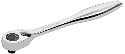 ARES 42069-3/8-Zoll-Antrieb 120 Zähne Ratsche - 3 Grad Schwenkbogen - Umschaltknarre Mechanismus - Ergonomischer Griff und professionelle Getriebestruktur