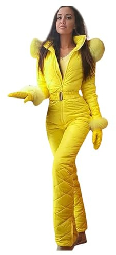 Generico Tuta Da Sci Tuta Da Sci Donna Due Pezzi Donna Tuta Da Neve, Pantaloni Da Sciimpermeabili E Cappotto,Antivento Warm Impermeabile Sci Antivento,Per Lo Sci, L'Escursionismo, L'Arrampicata