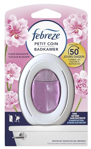 Febreze Petit Coin, Fleur Naissante Désodorisant WC En Continu Pour Élimination Et Prévention Des Odeurs 1 X 7.5 ML