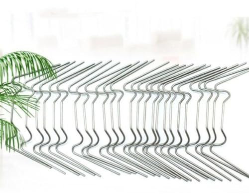 Lot de 50/100 clips de vitrage de serre en acier inoxydable W Clips de fixation pour panneaux de serre, pinces de fixation pour serre, kit de réparation d'accessoires de serre