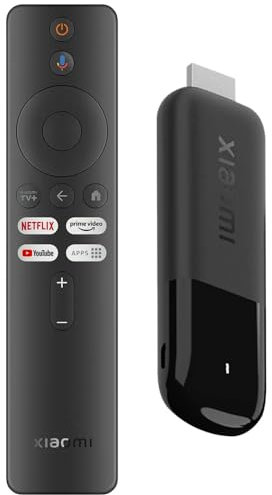 Mi TV Stick 4K 2nd Gen, WLAN 6, Smart TV, Streaming-Dienste, Schwarz, S905X, HDMI 2.1a, Dolby Vision HDR10+, 4K Auflösung, Fernbedienung, Streaming-Stick