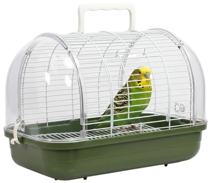Cage De Transport D'Oiseaux En Caisse de Transport Équipée d'un Perchoir | Cage Portable Pour Oiseaux Pour Conure, Perruche, Canari, Calopsitte, Dragon