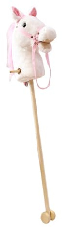 FashionCha Caballo de Madera Resistente para Montar, Ideal para Niños a Partir de 3 años.