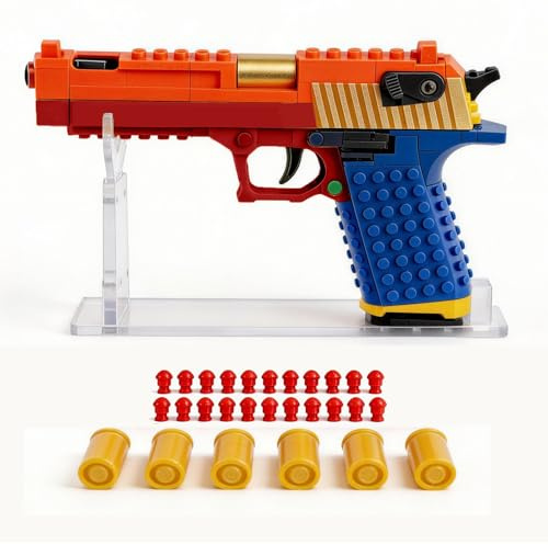 Building Block Handle Set, Engaging Creative Kit for Adults with Display Stand & Reusable Parts for Indoor Outdoor Fun (1 Set + Accessories)