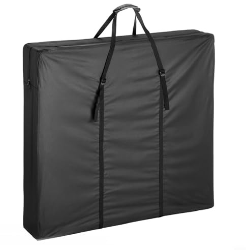 Fauhapyway Cubierta de mesa plegable impermeable resistente al desgarro, protección solar, tela Oxford 210D/420D/600D, 110 x 21 x 110 cm, bolsa de almacenamiento de viaje (600D)