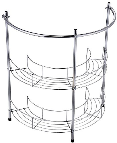 Pilot Imports Under Basin Chrome Bathroom 2 Tier Sink Storage Rack Unit Shelf & Towel Rail (UNDER SINK RACK)