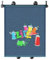 Walser Sonnenrollo Set Graffiti, 2 Stück Sonnenblenden-Auto Jungs, Sonnenschutz Seitenscheibe, universal UV-Schutz Auto Kinder 43x52cm blau