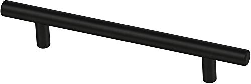 Franklin Brass Solid Bar (10-Pack) Cabinet Handles 5-1/16 Hole to Hole Matte Black Kitchen Cabinet Pulls Drawer Handles Cabinet Hardware Dresser Drawer Pulls P01026Z-FB-B