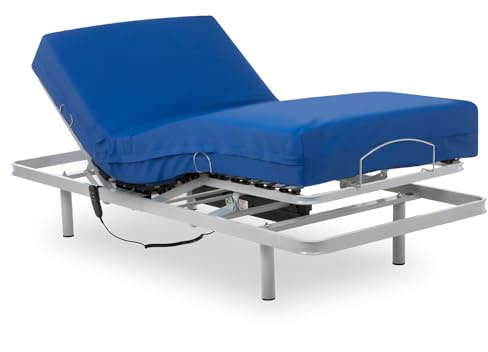 Gerialife® Elektrisk gemensam säng Förstärkt med madrass Sanitär HR Vattentät (105x200)