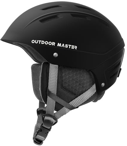 OutdoorMaster Kelvin II Unisex Skihelm - Schneesporthelm für Skifahren/Snowboard mit Belüftungssystem, Schneehelm für Herren, Damen & Jugend