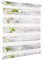 Deswell Doppelrollo Klemmfix ohne Bohren Weiß-Blüten B60 x H120 cm (Stoffbreite 56cm) Rollos für Fenster ohne Bohren mit Blüten Motiv Duorollo für Lichtdurchlässig Höhe Stufenlos Verstellbar