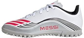 adidas Unisex – Barn F50 MESSI CLUB Turf Football Boots Kids, ftwr white/lucid red/silver met., 37 1/3 EU