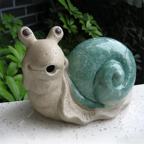 ZYZSY Cracheurs d'étang, Ornements de Fontaine d'eau, Figurine de Bassin résistante aux intempéries en céramique, pour Donner Vie à Votre Bassin de Jardin