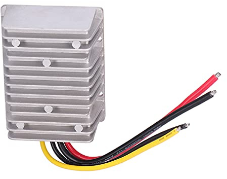 Convertidor de voltaje de CC 12V a 24V 20A 480W | IP68 Módulo de impulso a prueba de intemperie para automóviles/luces LED/paneles solares | Die - Unidad de suministro de