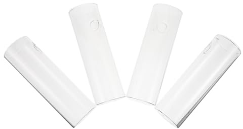 SHINEOFI 4 Juegos Jarrones de Transparente Cilíndricos para Pared Hidropónico Maceteros Colgantes con Ganchos para Propagación Plantas Decoración Hogar Oficina