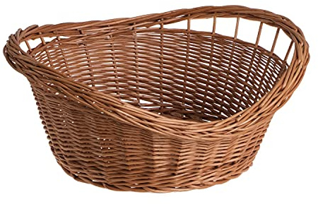 e-wicker24 Alles aus Weide Oval naturlig flätad skål, skål av vide, fruktskål av bete, pilbricka för bakverk