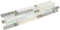 Hominter Glasfliesen, lineares Mosaik, schillerndes Weiß, Kristallglas, Chrom, Metallic, ineinandergreifend, schmutzabweisend, für Küche, Backsplash, Bad und Dusche, Wandfliesen (7,6 x 30,5 cm Probe)