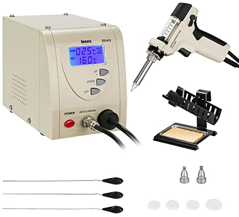 ANESTY - Serie ZD-915, Stazione di saldatura/dissaldante per pompa a vuoto Iron Gun, 230 V, 140 W, professionale